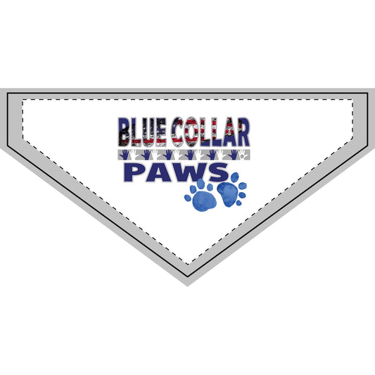 Blue Collar Paws for Stylish Pets Clip-on Bandana