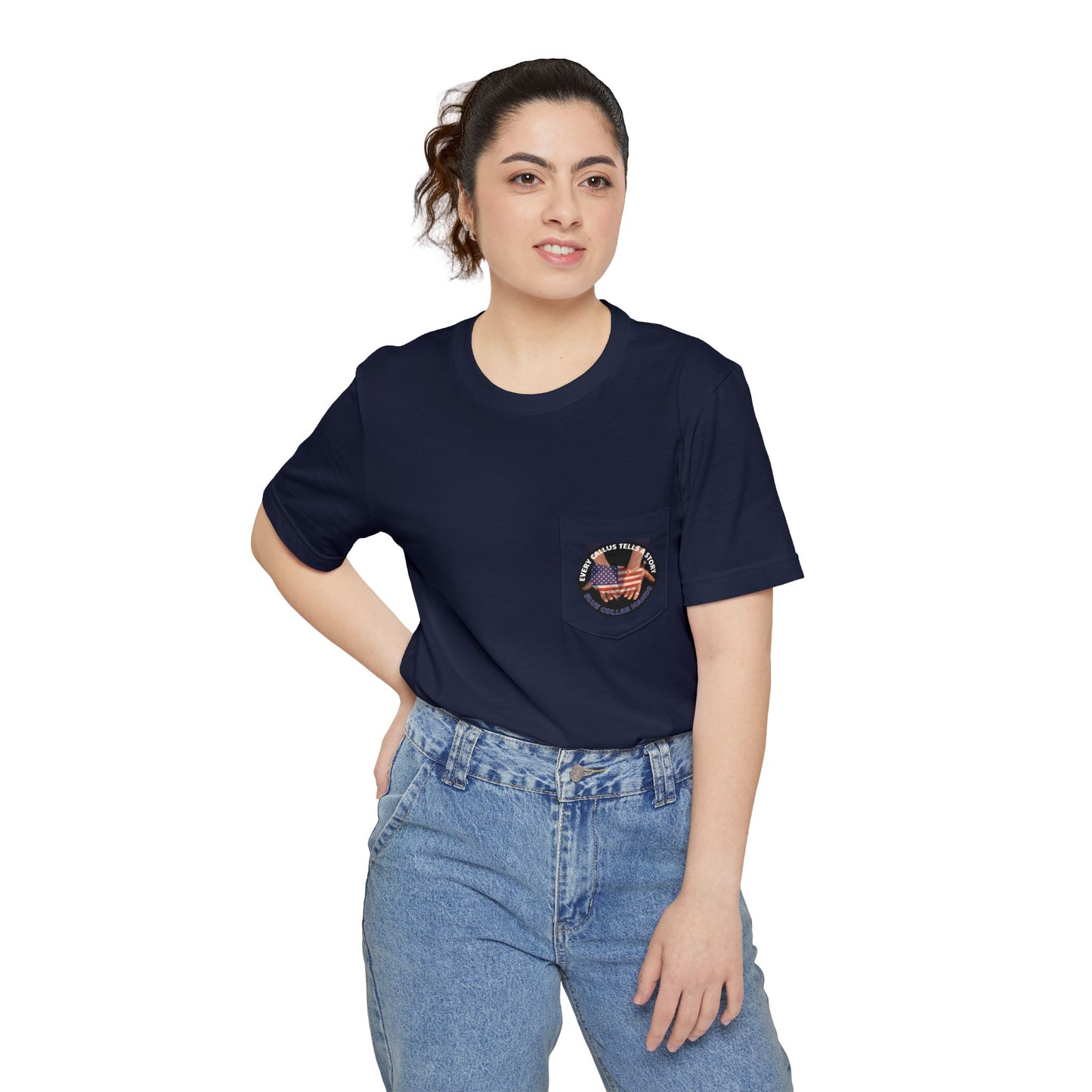 Unisex T-Shirt with Pocket "Every Callus Tells a Story"