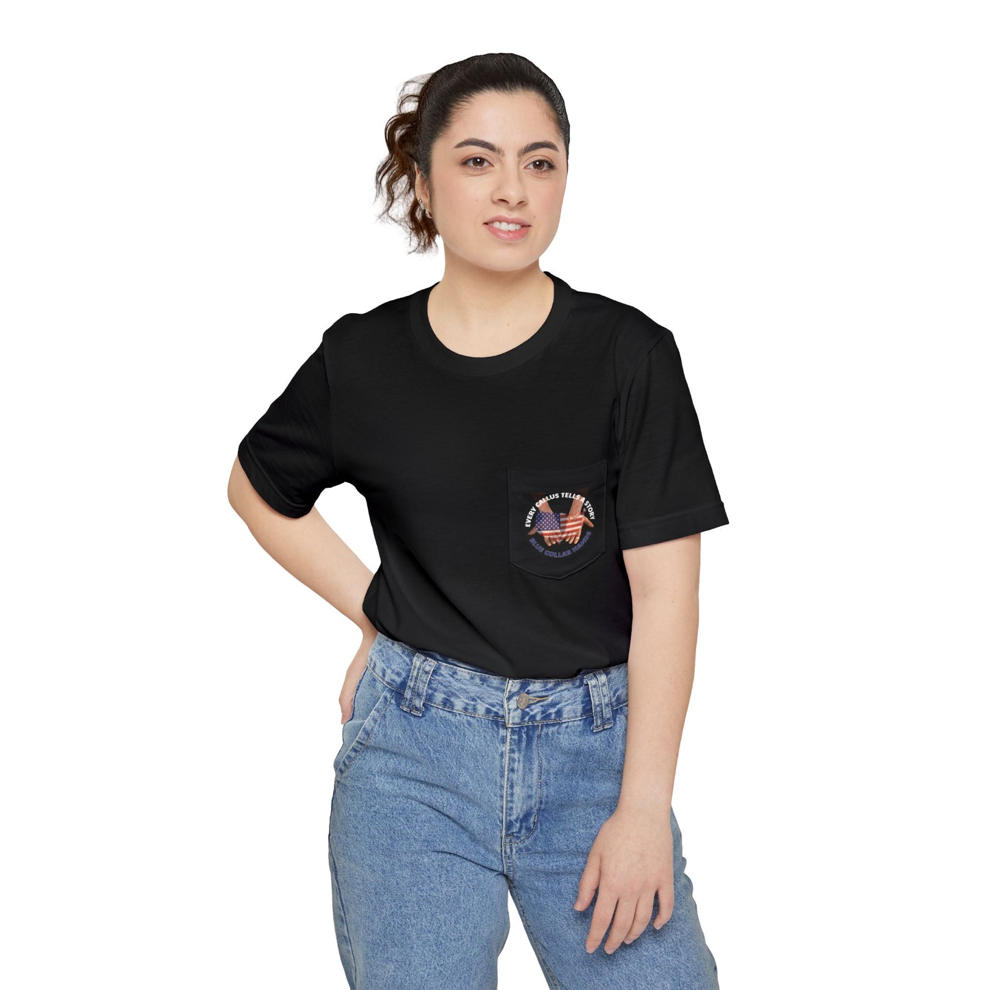 Unisex T-Shirt with Pocket "Every Callus Tells a Story"