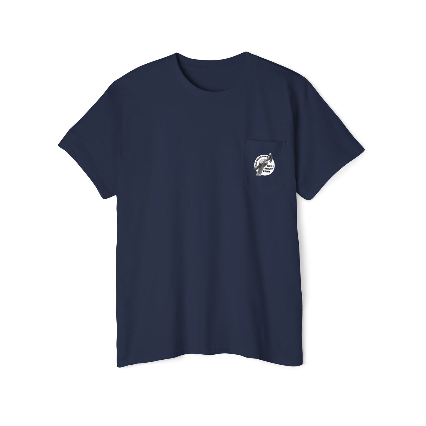 Unisex Pocket T-shirt "Skill, Sweat, and Pride"