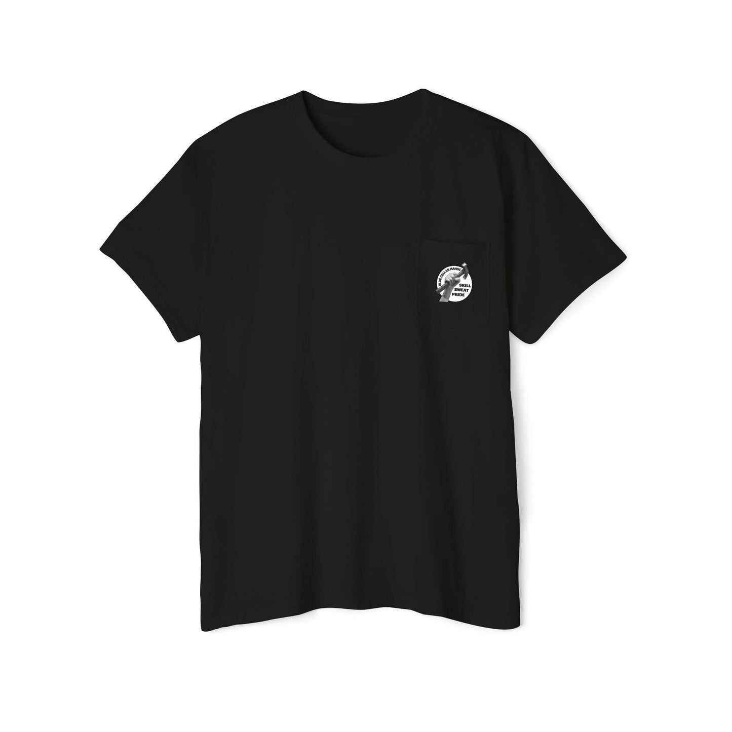 Unisex Pocket T-shirt "Skill, Sweat, and Pride"