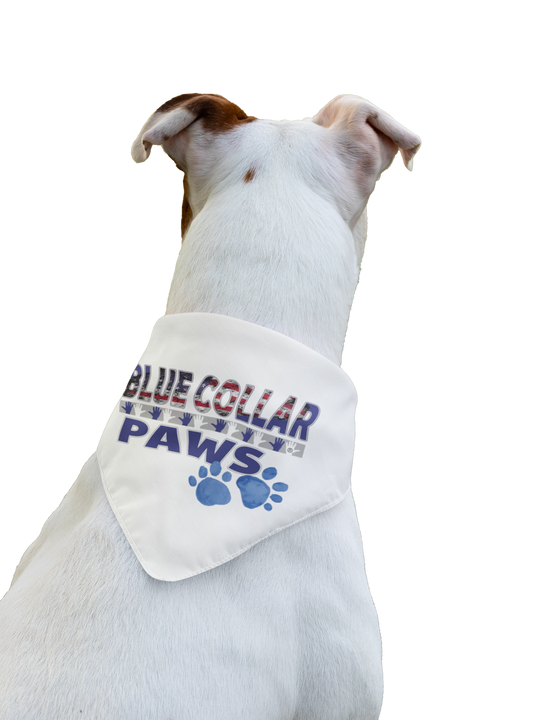 Blue Collar Paws for Stylish Pets Clip-on Bandana